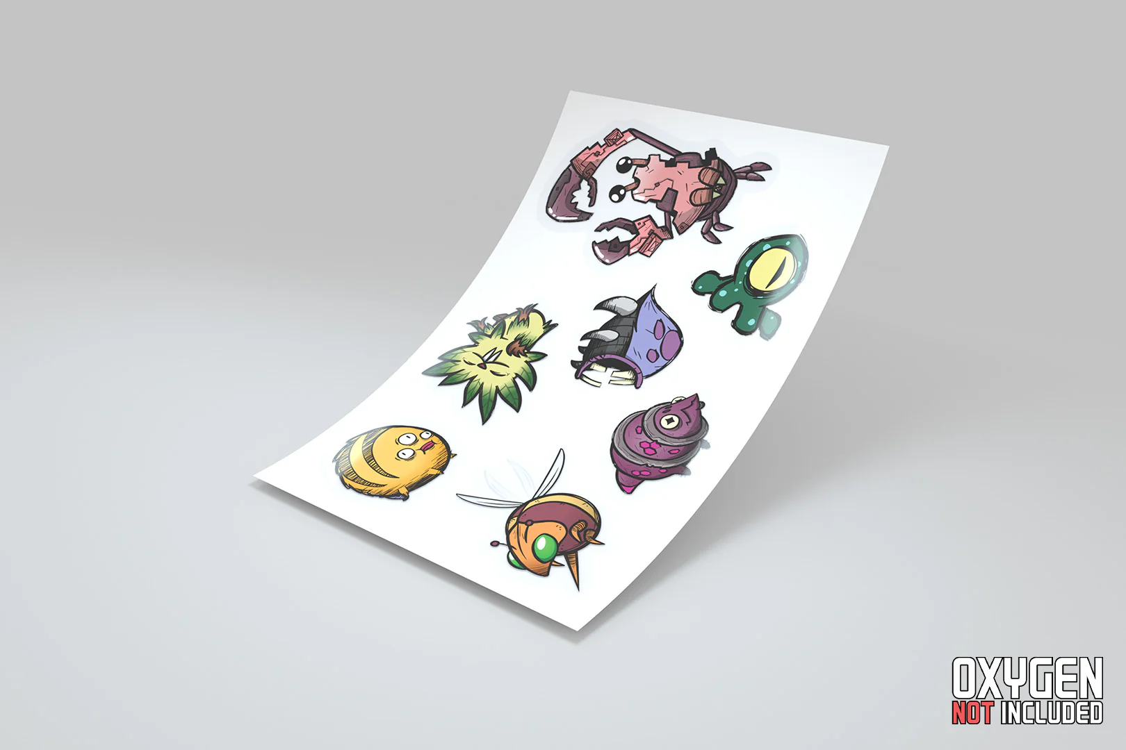 Oxygen Not Included: Stickers 4 Sheet Pack - Image 6